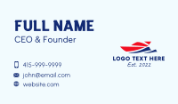 Speedboat Sail Cruiser Business Card Design