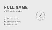 Stylish Elegant Lettermark Business Card Design