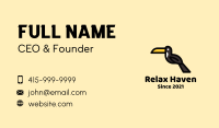 Perched Toucan Bird Business Card