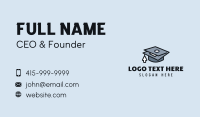 Laptop Mortarboard Education Business Card