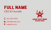 Demon Star Eye  Business Card Design