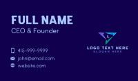 Creative Startup Tech Business Card