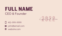 Feminine Lifestyle Fashion  Business Card