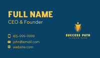 Leadership Coach Shield Business Card Image Preview