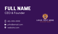 Wild Predator Lion Business Card Design