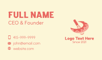 Pink Doughnut Whip Business Card