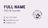 Women Cowboy Hat Business Card