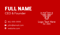 Bull Head Business Card example 3