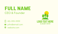 Eco Park Sunset Business Card Design