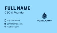 Water Droplet Car Wash Business Card