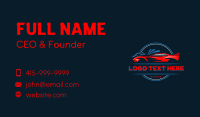 Auto Wash Cleaner Business Card Design