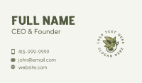 Smoking Marijuana Leaf Business Card Design