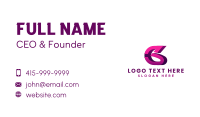 Magenta Business Card example 3