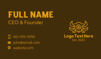 Golden Winged Camera Business Card Design