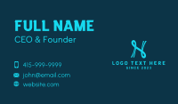 Digital Marketing Firm Letter N Business Card Design