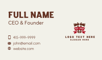 Axe Lumber Ribbon Business Card Design