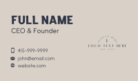 Elegant Simple Lettermark Business Card