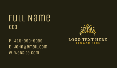 Luxury Tiara Crown Business Card Image Preview