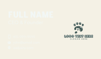 Paw Business Card example 2