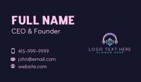 Headphone Audio Sound Business Card Design