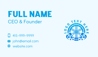 Blue Tire Droplet Business Card