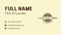 Hammer Nail Woodwork Business Card