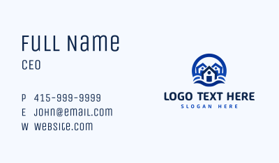House Subdivision Company Business Card