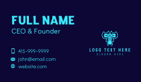 Tech Gaming Letter T  Business Card Design