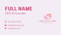 Pig Farm Mascot Business Card Design