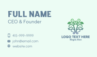 Symmetrical Gradient Vine Business Card