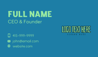 Quirky Outlined Wordmark Business Card