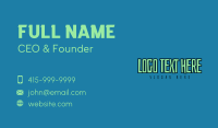 Quirky Business Card example 2