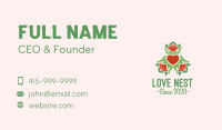 Organic Heart Leaf Decoration Business Card Image Preview