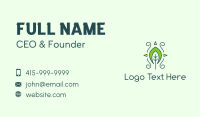 Eco Organic Tribal Leaf Business Card