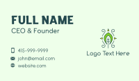 Eco Organic Tribal Leaf Business Card Design