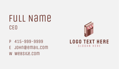 Book Store Shop Business Card