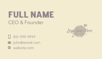 Heart Brush Wordmark Business Card