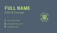 Garden Tools Leaf Business Card Design