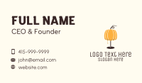 Pumpkin Lamp Business Card Design