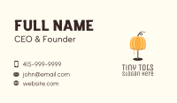 Pumpkin Lamp Business Card