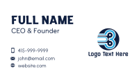 Round Three Outline Business Card