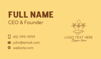 Tropical Business Card example 4