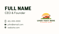 Mower Sunset Landscaping Business Card