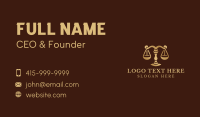 Legal Service Business Card example 2
