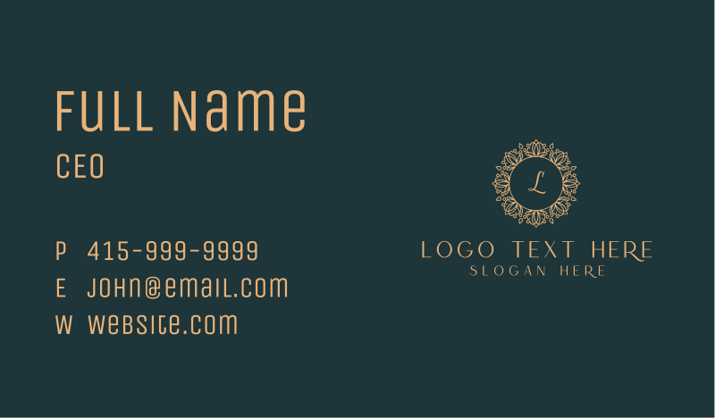Exquisite Business Card example 4