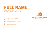 Orange Fast Food Diner Business Card