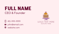 Geometric Cake Bakery  Business Card Design