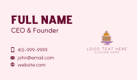 Geometric Cake Bakery  Business Card