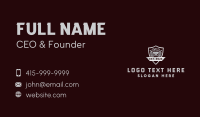 Car Repair Shop Badge Business Card Design