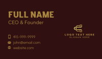 Business Agency Letter C Business Card